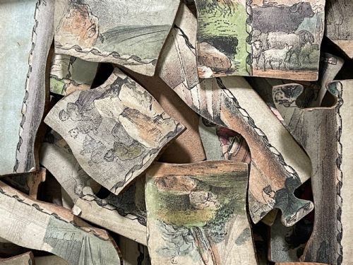 ANTIQUE DISSECTED PUZZLE COMPLETE IN ORIGINAL BOX WITH PICTURE GUIDE - ADDITIONAL PHOTO 3