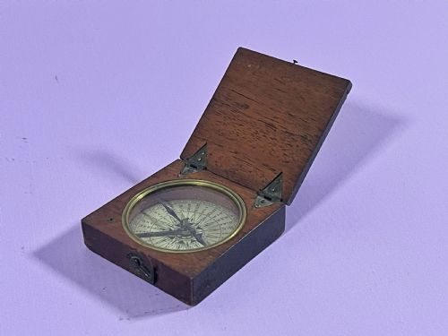 antique explorers compass - CATEGORY: ANTIQUE MISCELLANEOUS - DATED GEORGIAN