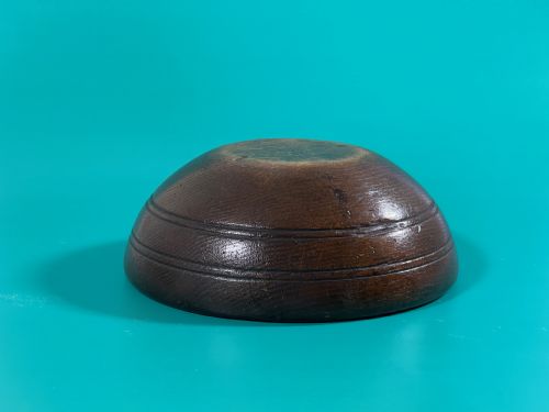 A GEORGIAN OAK BOWL VERY GOOD COLOUR AND PATINA - ADDITIONAL PHOTO 2