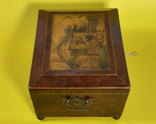 ANTIQUE YEW WOOD BOX - ADDITIONAL PHOTO 1