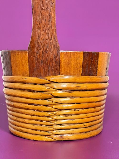 A LARGE SCOTTISH ANTIQUE LUGGIE - ADDITIONAL PHOTO 1