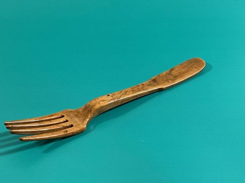 ANTIQUE BOXWOOD FORK - ADDITIONAL PHOTO 1