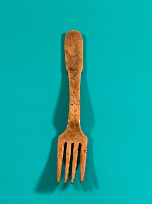 ANTIQUE BOXWOOD FORK - ADDITIONAL PHOTO 3