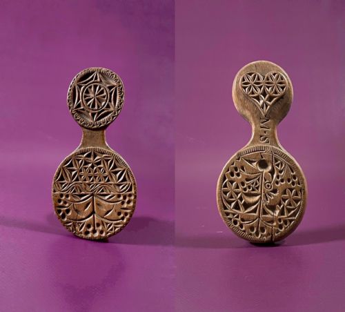 ANTIQUE LOLLIPOP BUTTER STAMP FOUR DIFFERENT DESIGNS - ADDITIONAL PHOTO 1