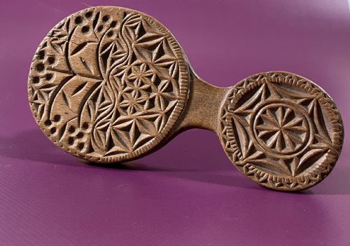 ANTIQUE LOLLIPOP BUTTER STAMP FOUR DIFFERENT DESIGNS - ADDITIONAL PHOTO 4