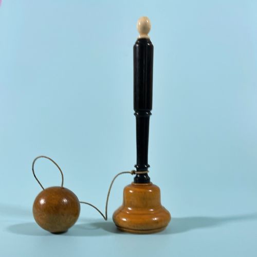 antique treen ball and cup or bilboquet - CATEGORY: ANTIQUE MISCELLANEOUS - DATED 19TH CENTURY