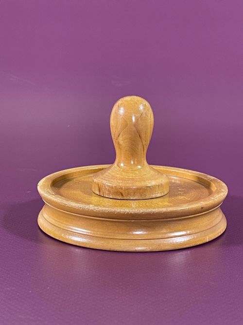 ANTIQUE TREEN PILL ROUNDER AND SHAPER - ADDITIONAL PHOTO 2