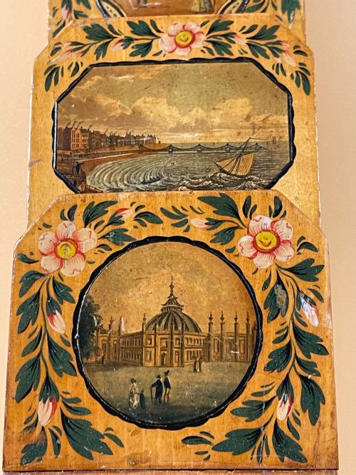 AN UNUSUAL EARLY TUNBRIDGE WARE LETTER RACK WALL HANGING - ADDITIONAL PHOTO 11