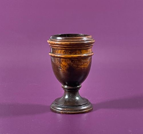 antique laburnum duck egg cup large size - CATEGORY: ANTIQUE MISCELLANEOUS - DATED GEORGIAN