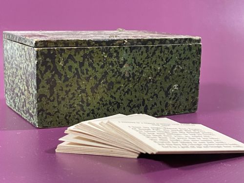 an unusual set of boxed proverbadage cards - CATEGORY: ANTIQUE MISCELLANEOUS - DATED 19TH CENTURY