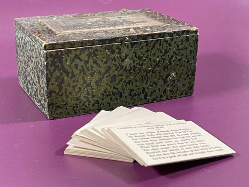 AN UNUSUAL SET OF BOXED PROVERBADAGE CARDS - ADDITIONAL PHOTO 3