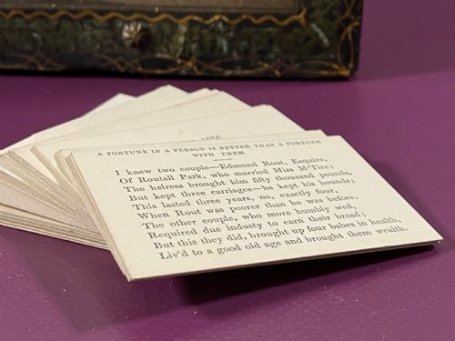 AN UNUSUAL SET OF BOXED PROVERBADAGE CARDS - ADDITIONAL PHOTO 5