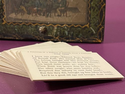 AN UNUSUAL SET OF BOXED PROVERBADAGE CARDS - ADDITIONAL PHOTO 7