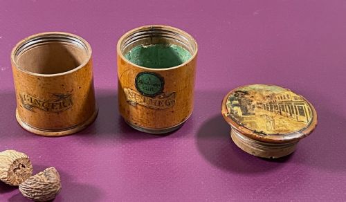 A RARE MINIATURE SPICE TOWER NUTMEG GRATER TUNBRIDGE - ADDITIONAL PHOTO 5