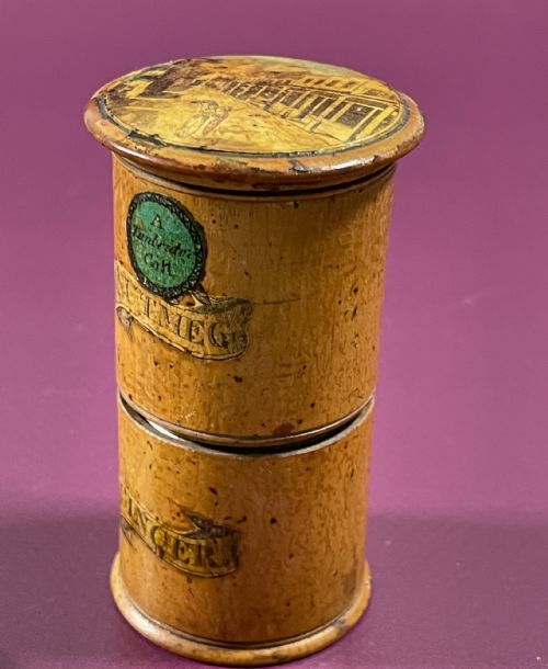 A RARE MINIATURE SPICE TOWER NUTMEG GRATER TUNBRIDGE - ADDITIONAL PHOTO 10