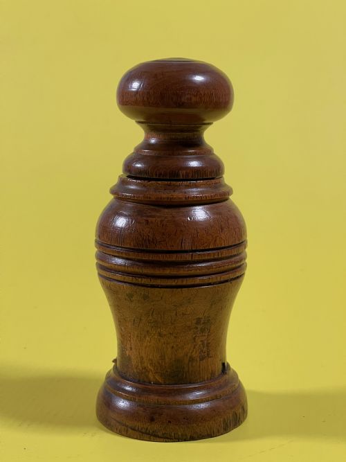 an antique spice mortargrinder - CATEGORY: ANTIQUE MISCELLANEOUS - DATED 19TH CENTURY
