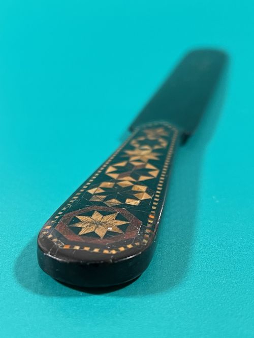 antique tunbridge ware letter opener - CATEGORY: ANTIQUE MISCELLANEOUS - DATED 1900