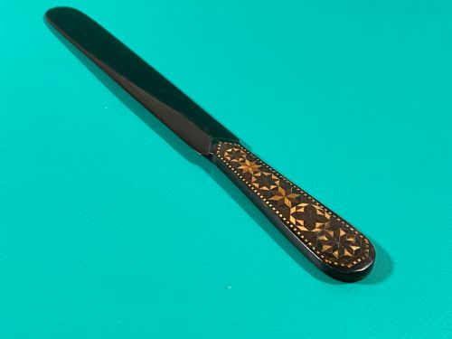 ANTIQUE TUNBRIDGE WARE LETTER OPENER - ADDITIONAL PHOTO 4