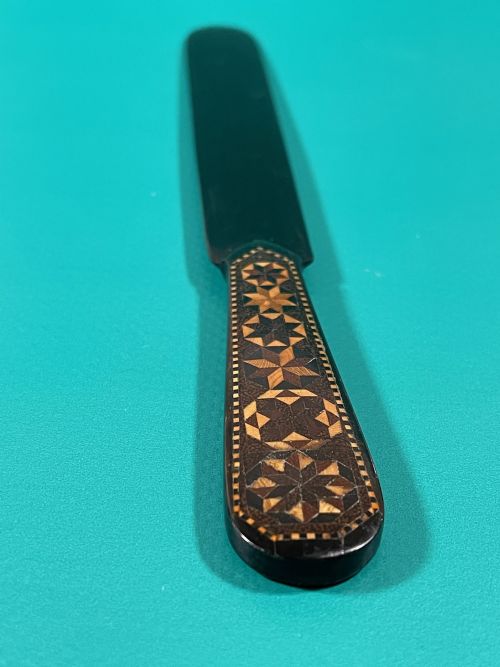 ANTIQUE TUNBRIDGE WARE LETTER OPENER - ADDITIONAL PHOTO 5