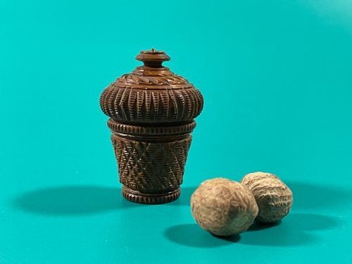 antique coquilla nutmeg grater - CATEGORY: ANTIQUE MISCELLANEOUS - DATED 19TH CENTURY