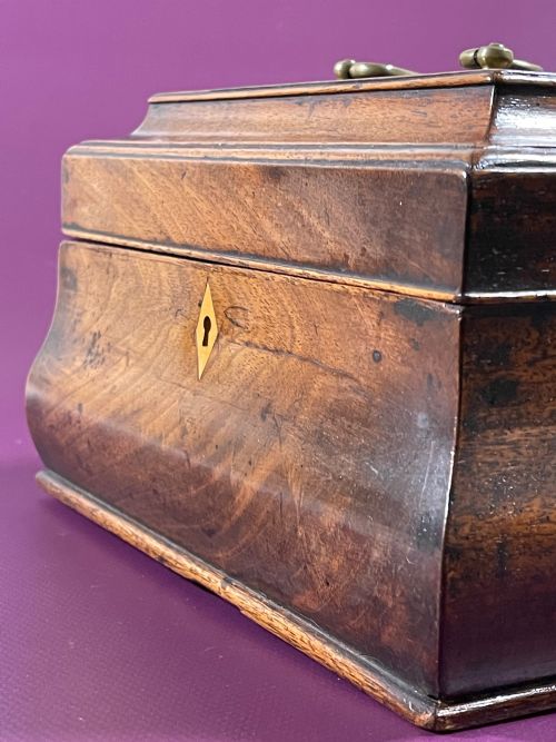 GEORGIAN BOMBE SHAPED TEA CHEST - ADDITIONAL PHOTO 1