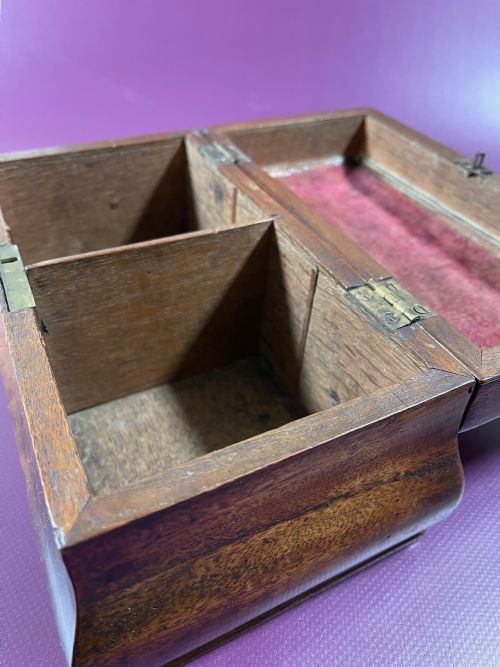 GEORGIAN BOMBE SHAPED TEA CHEST - ADDITIONAL PHOTO 3