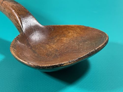 ANTIQUE WELSH CAWL LADLE - ADDITIONAL PHOTO 1