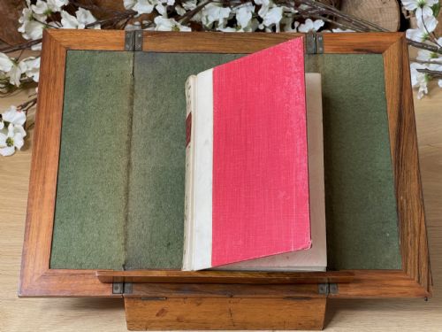 AN UNUSUAL ANTIQUE FOLDING BOOK OR MUSIC STAND BOX - ADDITIONAL PHOTO 7