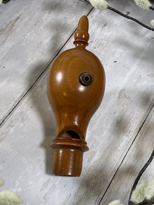 ANTIQUE CHERRY WOOD PIGEON OR CUCKOO BIRD CALL - ADDITIONAL PHOTO 1