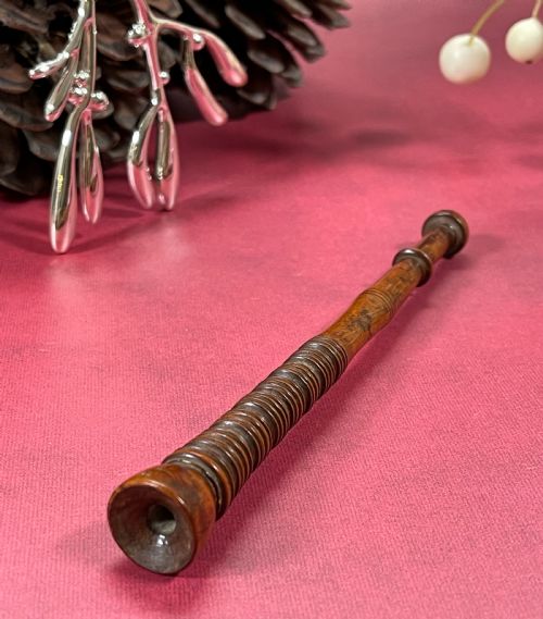 a welsh antique knitting stick fruitwood treen - CATEGORY: ANTIQUE MISCELLANEOUS - DATED 19TH CENTURY
