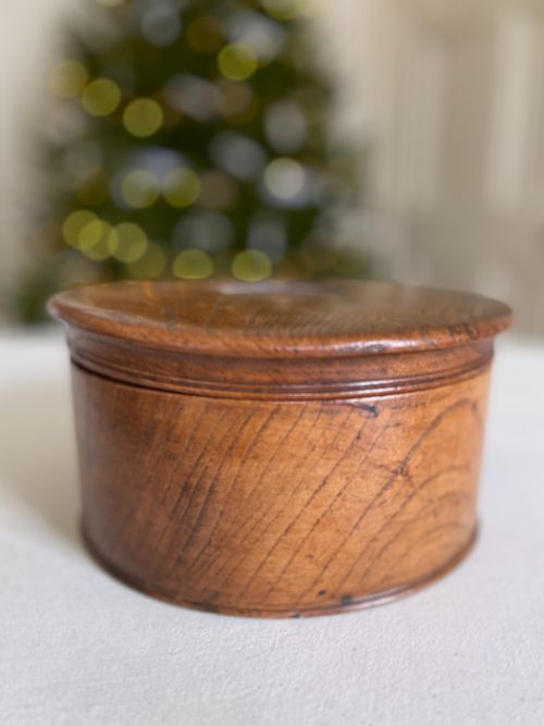 ANTIQUE ELM SPICE BOX - ADDITIONAL PHOTO 1