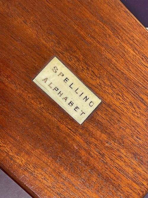 ANTIQUE ALPHABET SPELLING BOX BONE LETTERS - ADDITIONAL PHOTO 13
