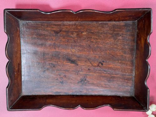 A SMALL GEORGIAN MAHOGANY TRAY - ADDITIONAL PHOTO 5