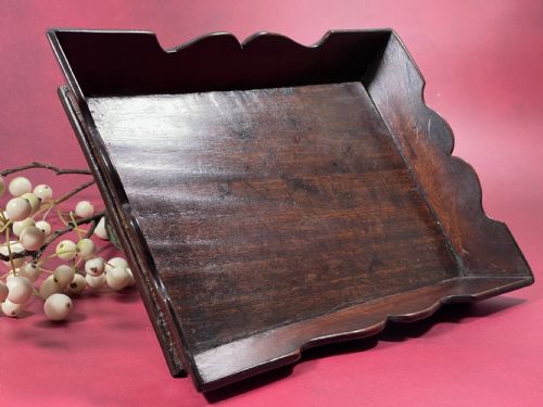 A SMALL GEORGIAN MAHOGANY TRAY - ADDITIONAL PHOTO 6