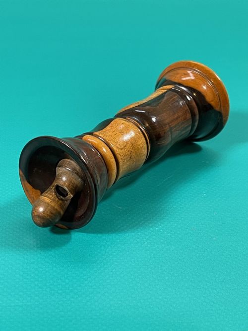 ANTIQUE LABURNUM DOUBLE WHISTLE - ADDITIONAL PHOTO 1