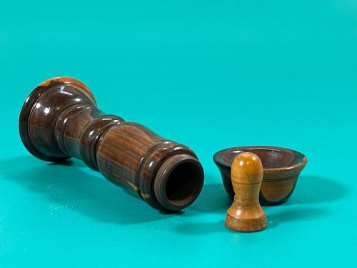ANTIQUE LABURNUM DOUBLE WHISTLE - ADDITIONAL PHOTO 4