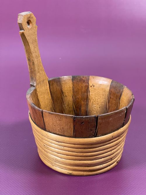 ANTIQUE SCOTTISH LUGGIE DRINKING VESSEL - ADDITIONAL PHOTO 3