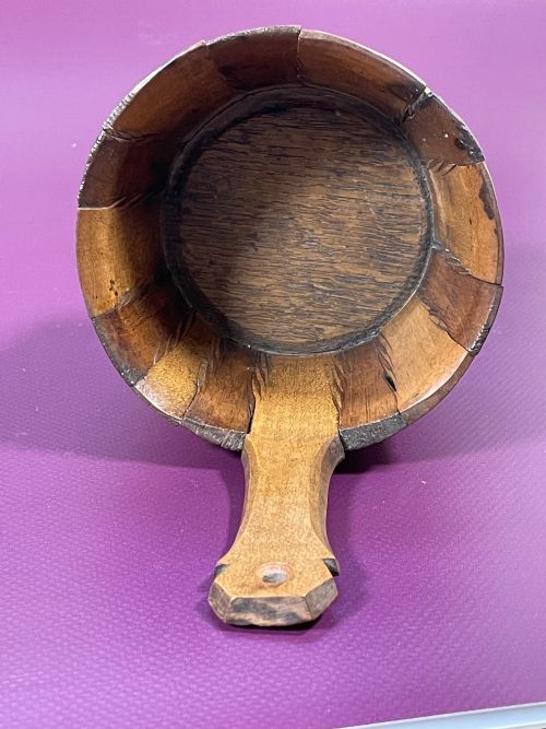 ANTIQUE SCOTTISH LUGGIE DRINKING VESSEL - ADDITIONAL PHOTO 9