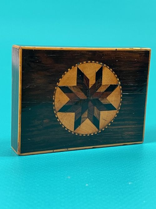 antique tunbridge ware paperweight - CATEGORY: ANTIQUE MISCELLANEOUS - DATED 19TH CENTURY