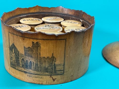 ANTIQUE SCOTTISH SPICE BOX WITH EIGHT INTERNAL SPICE POTS - ADDITIONAL PHOTO 7
