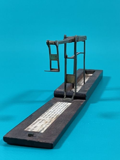 ANTIQUE TRAVELLING SOVEREIGNGUINEA SCALES MAKER STEPHEN HOUGHTON - ADDITIONAL PHOTO 7