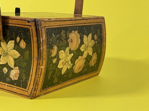 ANTIQUE REGENCY PENWORK SEWING BOXPANNIER - ADDITIONAL PHOTO 6