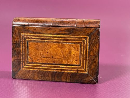ANTIQUE PUZZLE SNUFF BOOK BOX - ADDITIONAL PHOTO 1