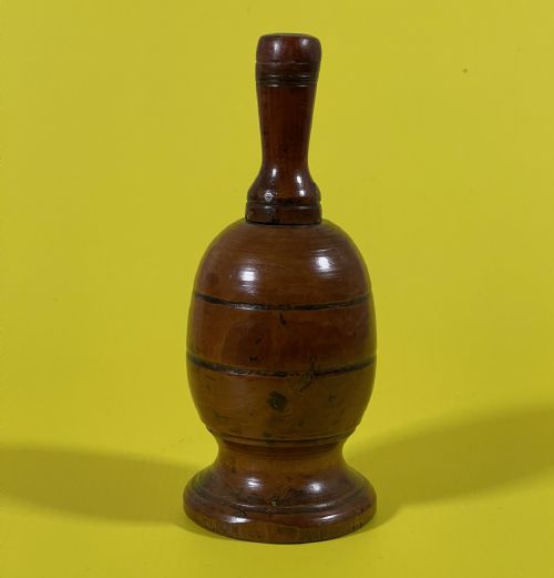 antique treen spice or pepper shaker - CATEGORY: ANTIQUE MISCELLANEOUS - DATED 19TH CENTURY