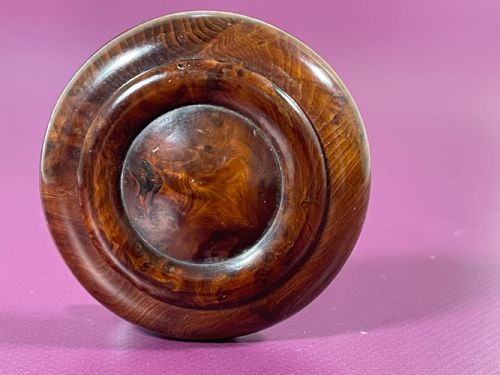 antique yew wood snuff box - CATEGORY: ANTIQUE BOXES - DATED 19TH CENTURY