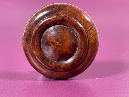 ANTIQUE YEW WOOD SNUFF BOX - ADDITIONAL PHOTO 3