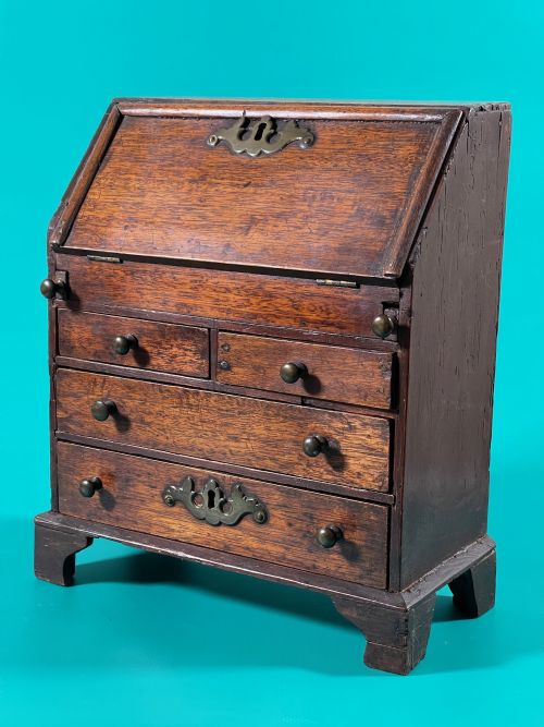a mid 18th century mini bureau - CATEGORY: ANTIQUE CUPBOARDS - DATED GEORGIAN