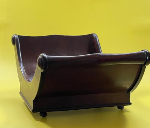 A GEORGIAN MAHOGANY CHEESE COASTER - ADDITIONAL PHOTO 1