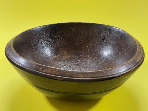 ANTIQUE SYCAMORE DAIRY BOWL TREEN - ADDITIONAL PHOTO 1