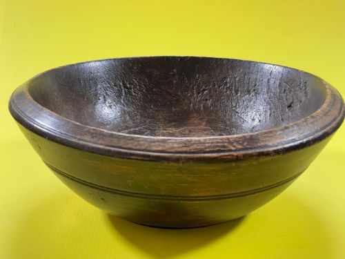 ANTIQUE SYCAMORE DAIRY BOWL TREEN - ADDITIONAL PHOTO 4